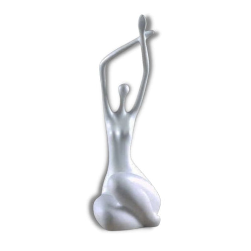 Woman Statue <br/> Curvy Seated 34 cm