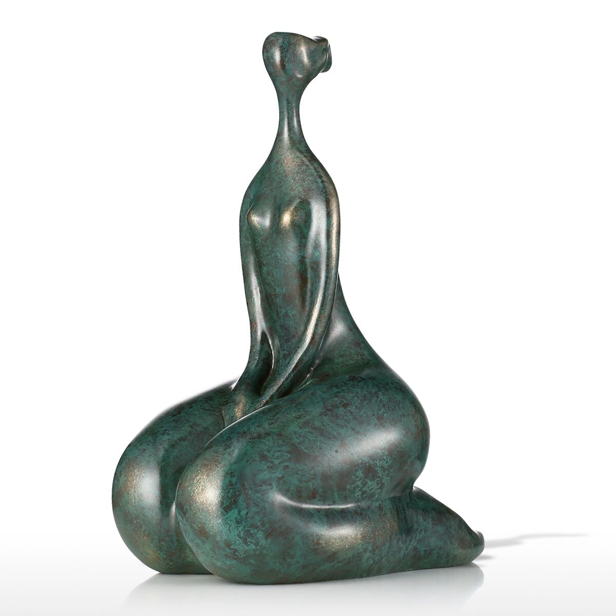 Curvy Woman Statue <br/> Seated Alone 30 cm