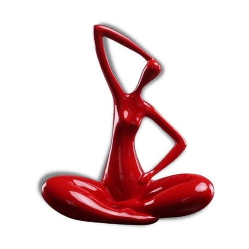 Curvy Woman Statue <br/> Yoga Design 27 cm