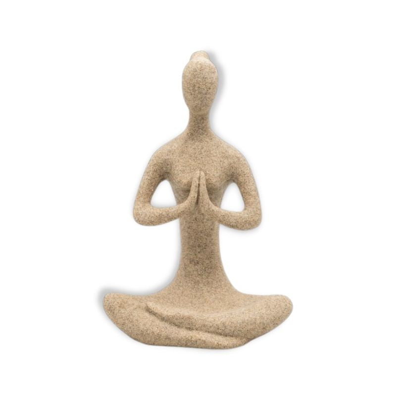 Woman Statue <br/> Zen Yogi Statue, Stone, 15 / 24 cm