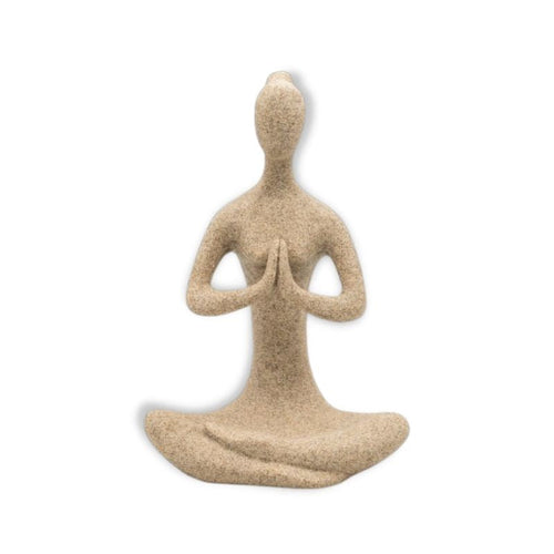 Woman Statue <br/> Zen Yogi Statue, Stone, 15 / 24 cm