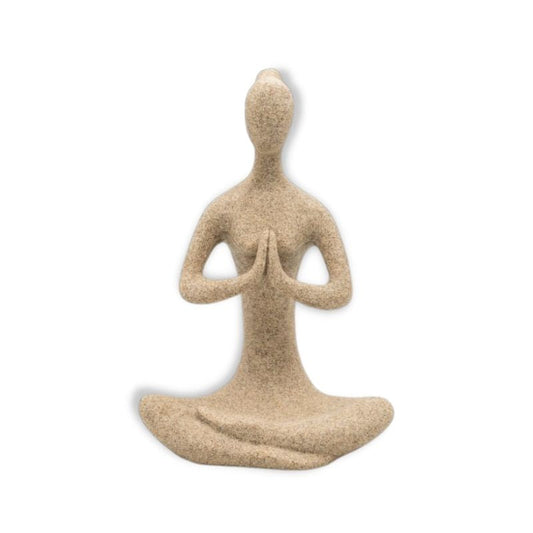 Woman Statue <br/> Zen Yogi Statue, Stone, 15 / 24 cm