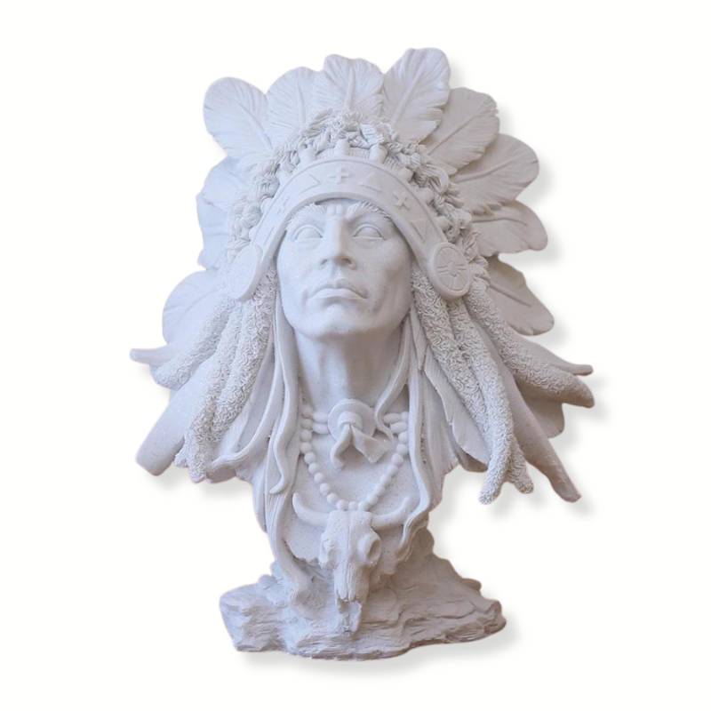 Native American Man Statue
