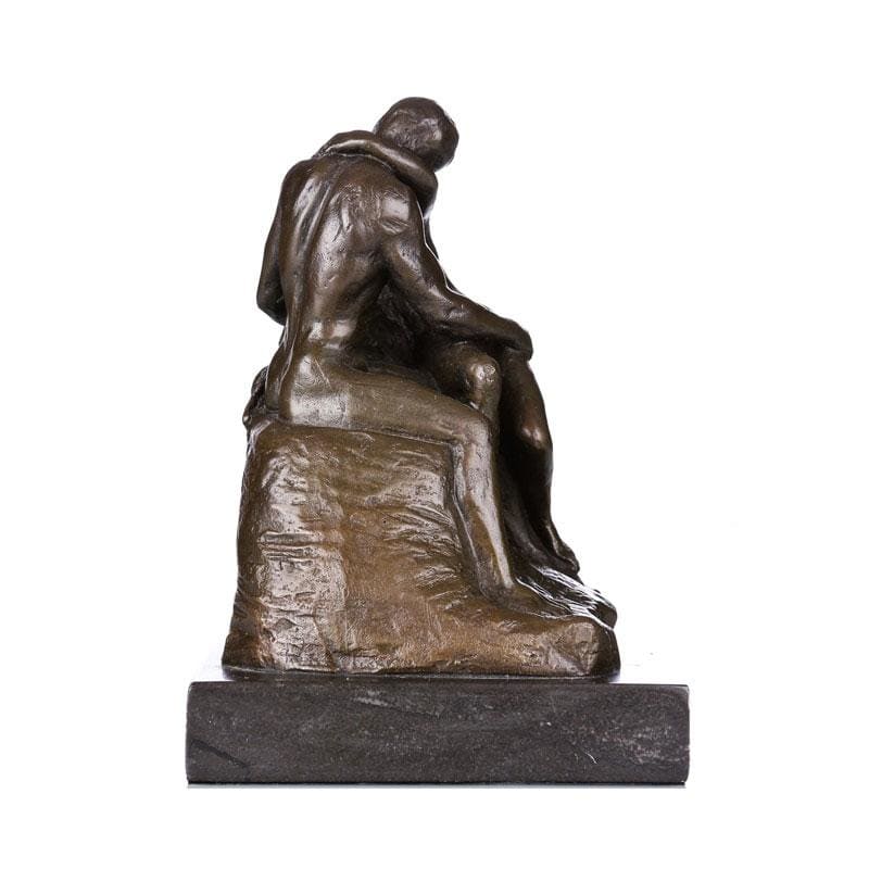 Bronze Statue, The Kiss by Rodin, Reproduction, 14 cm