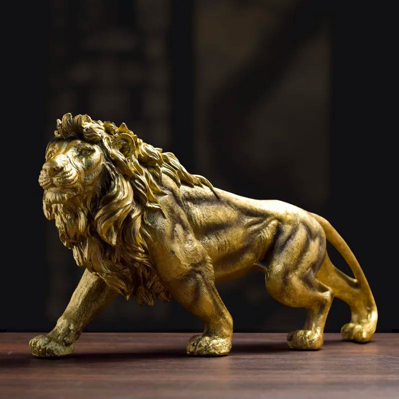 Lion Statue <br> Indoor Decor 18 cm