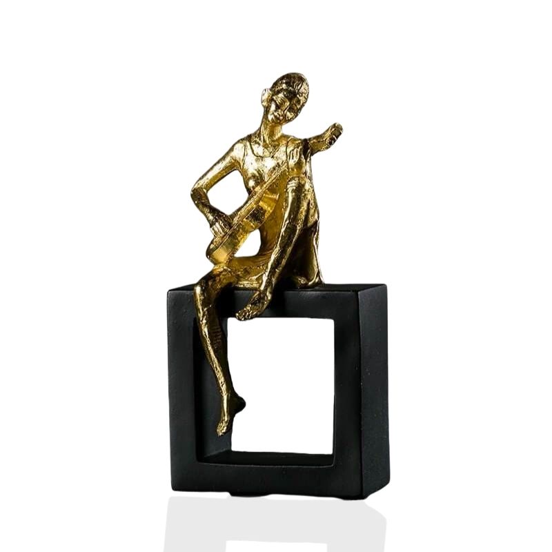 Woman Statue <br/> Design Musician 20 cm