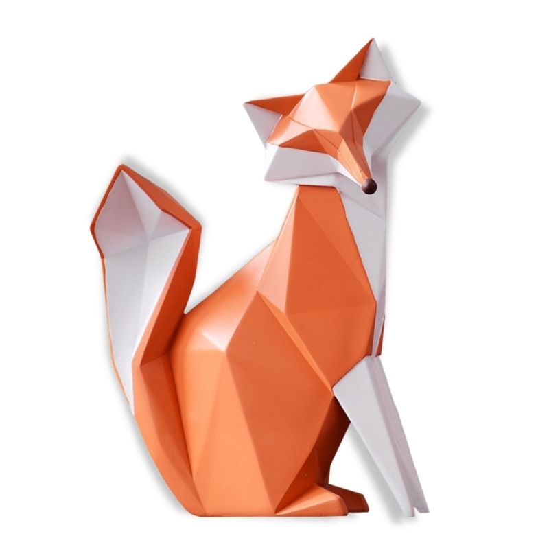 Origami Statue <br/> Foxy White Fox