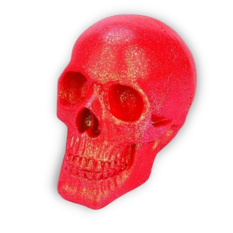 Skull Statue <br/> Glitter 18 cm