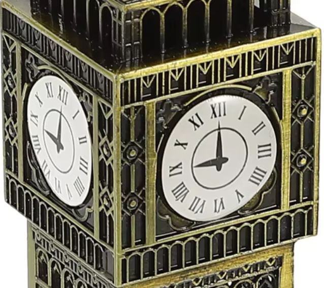 Big Ben Statue in Metal 18 cm