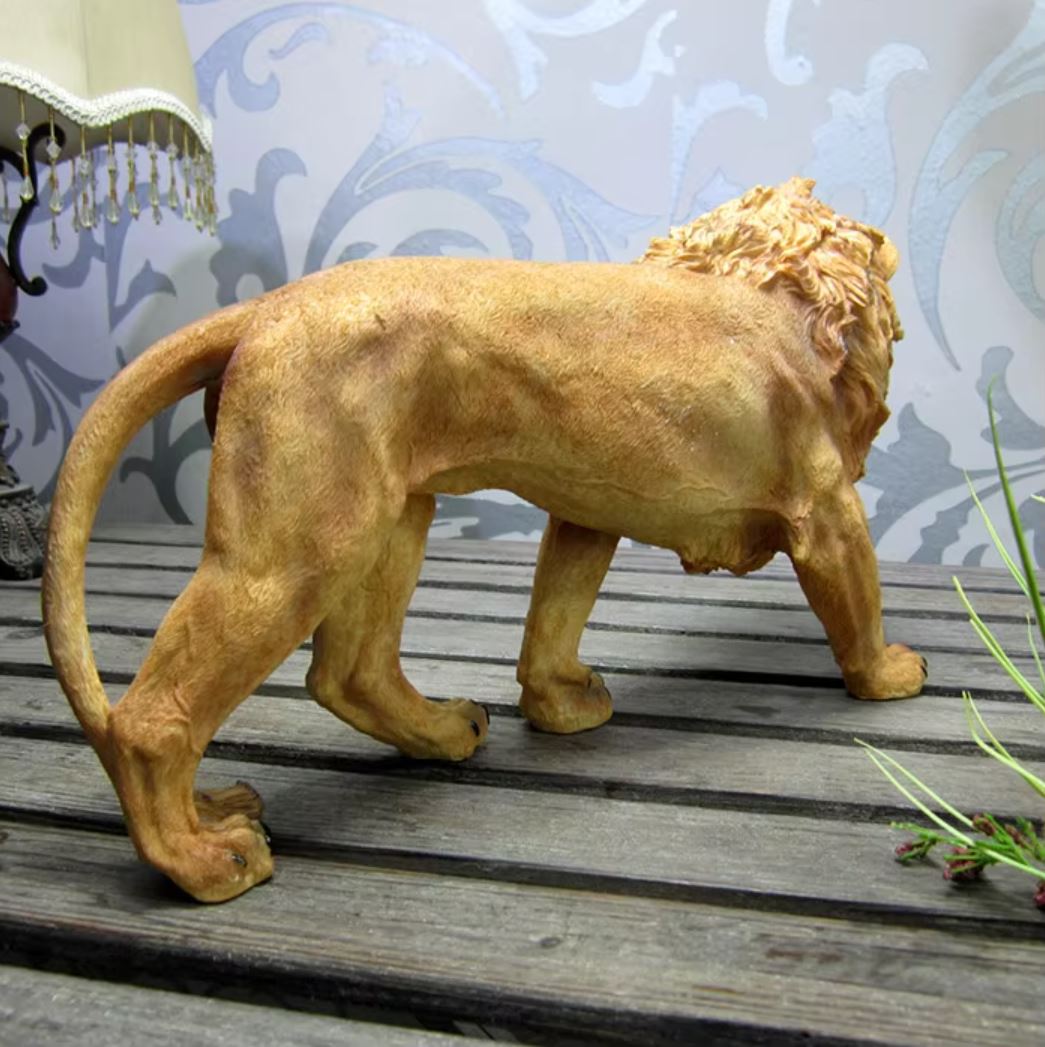 Realistic Lion Statue 24 cm