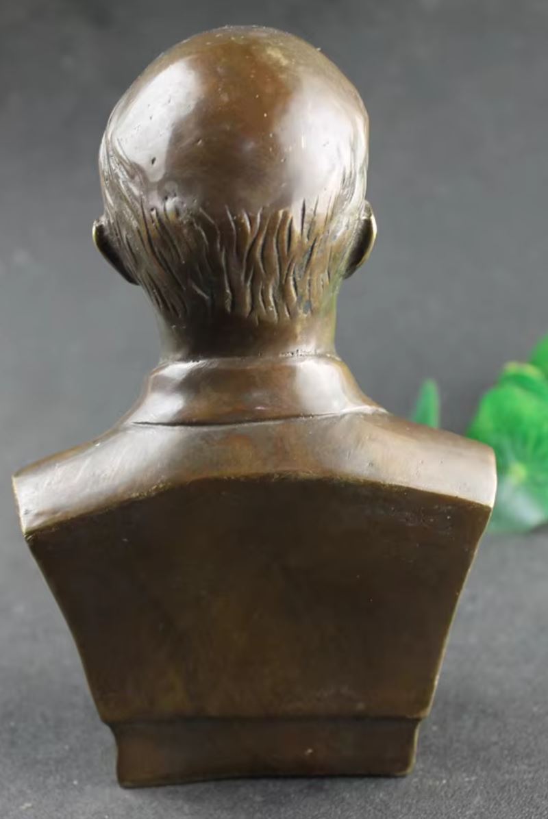 Lenin Bust in Brass 17 cm