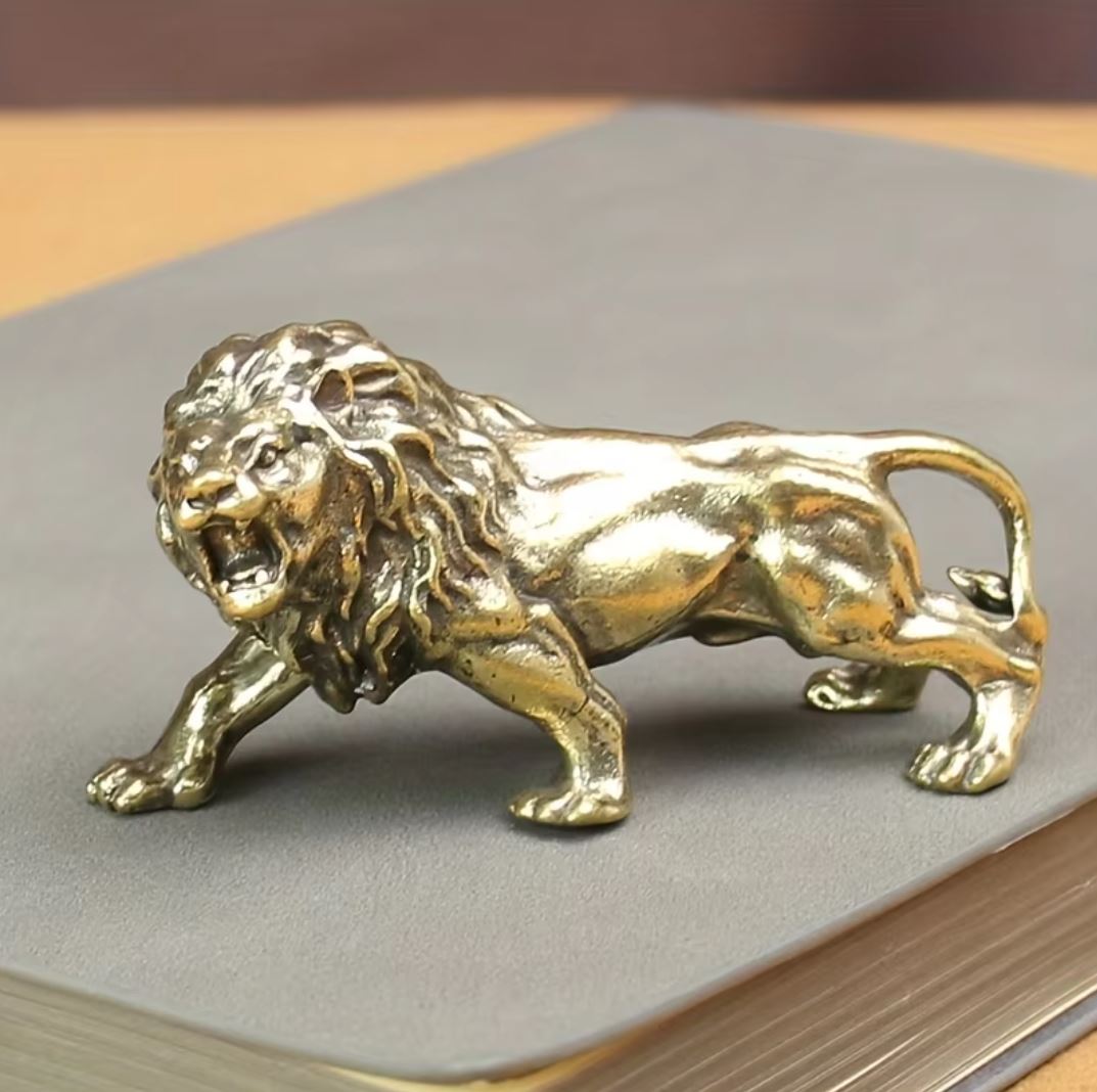 Lion Statue in Metal 4 cm