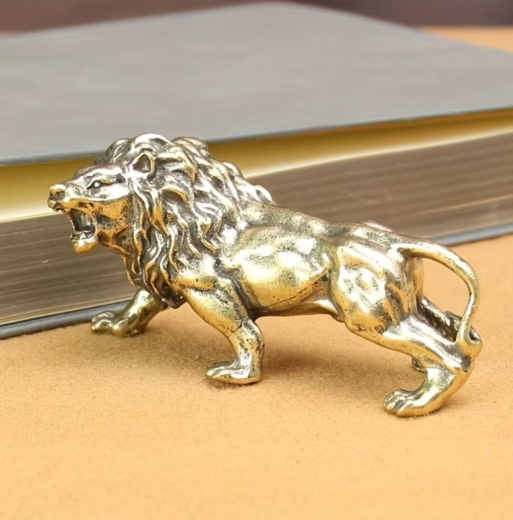 Lion Statue in Metal 4 cm