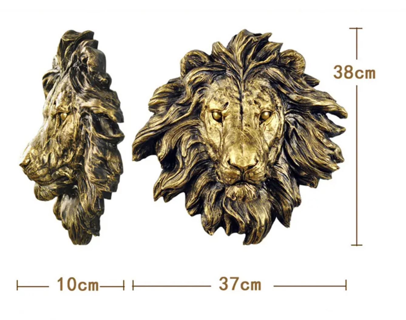 Lion Wall Statue 38 cm