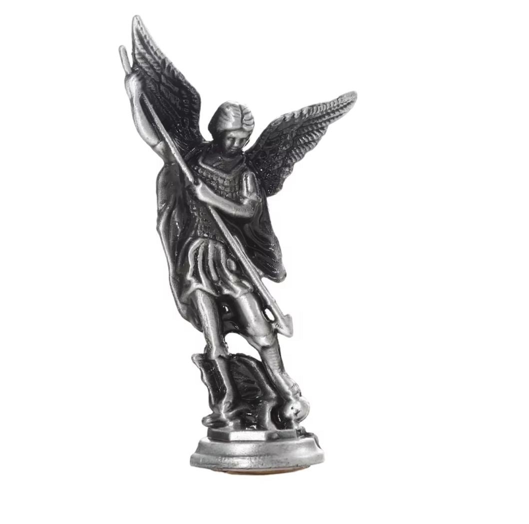 Saint Michael Statue in Zinc 8 cm
