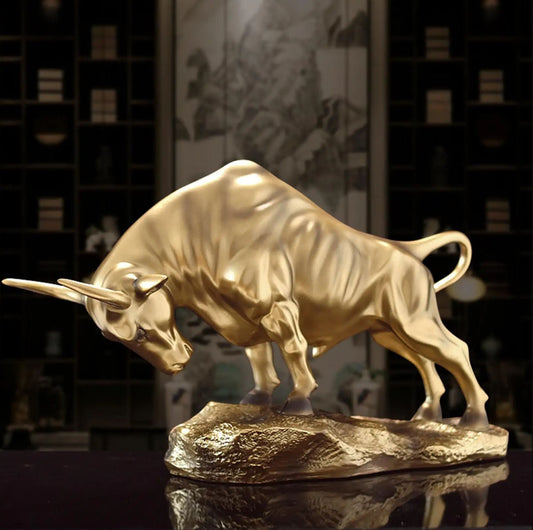 Gold Bull Statue 20 cm