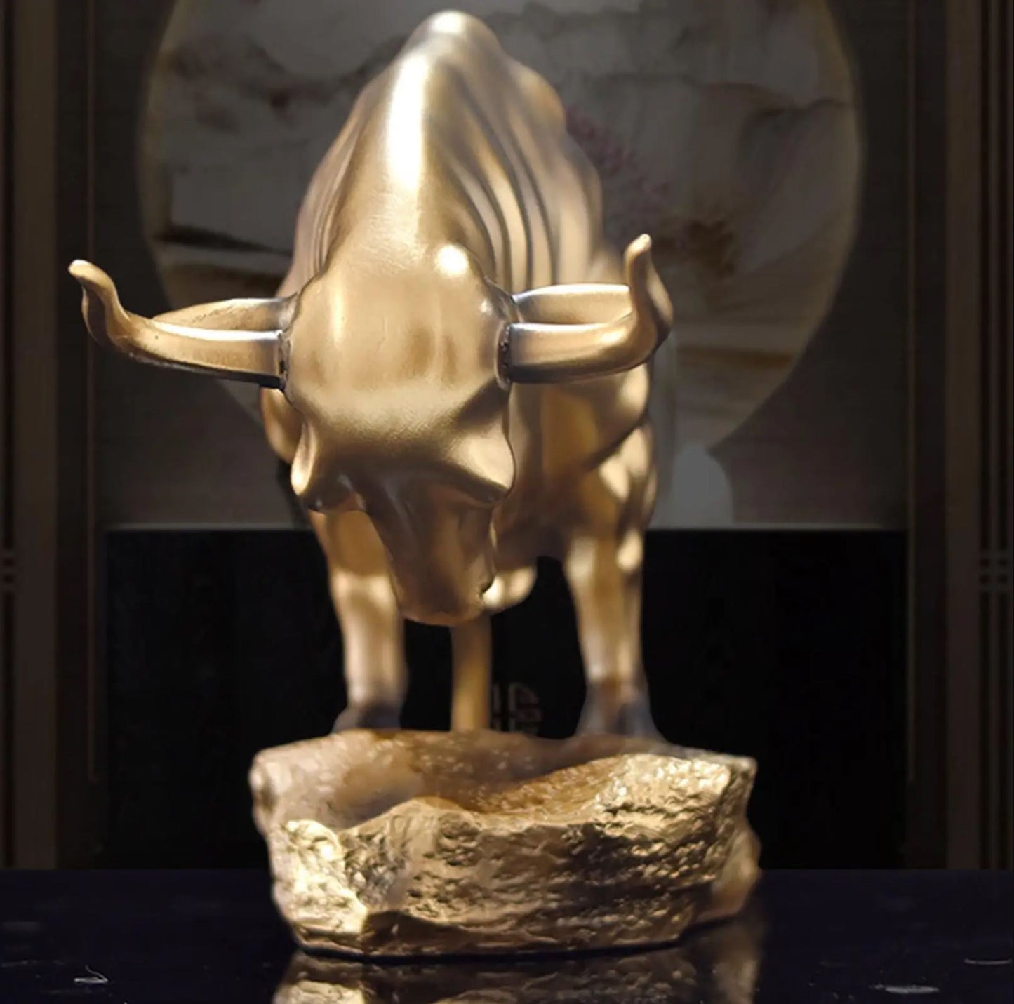Gold Bull Statue 20 cm