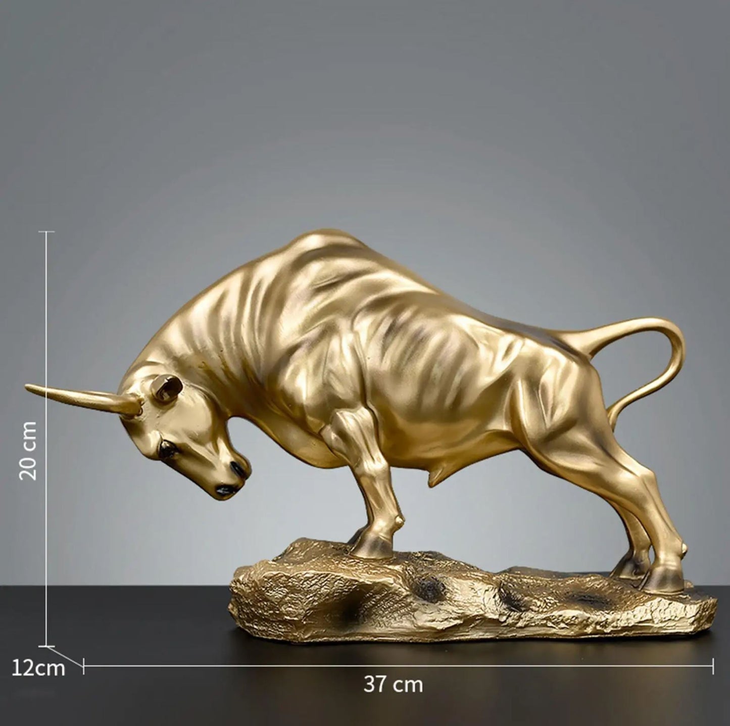 Gold Bull Statue 20 cm