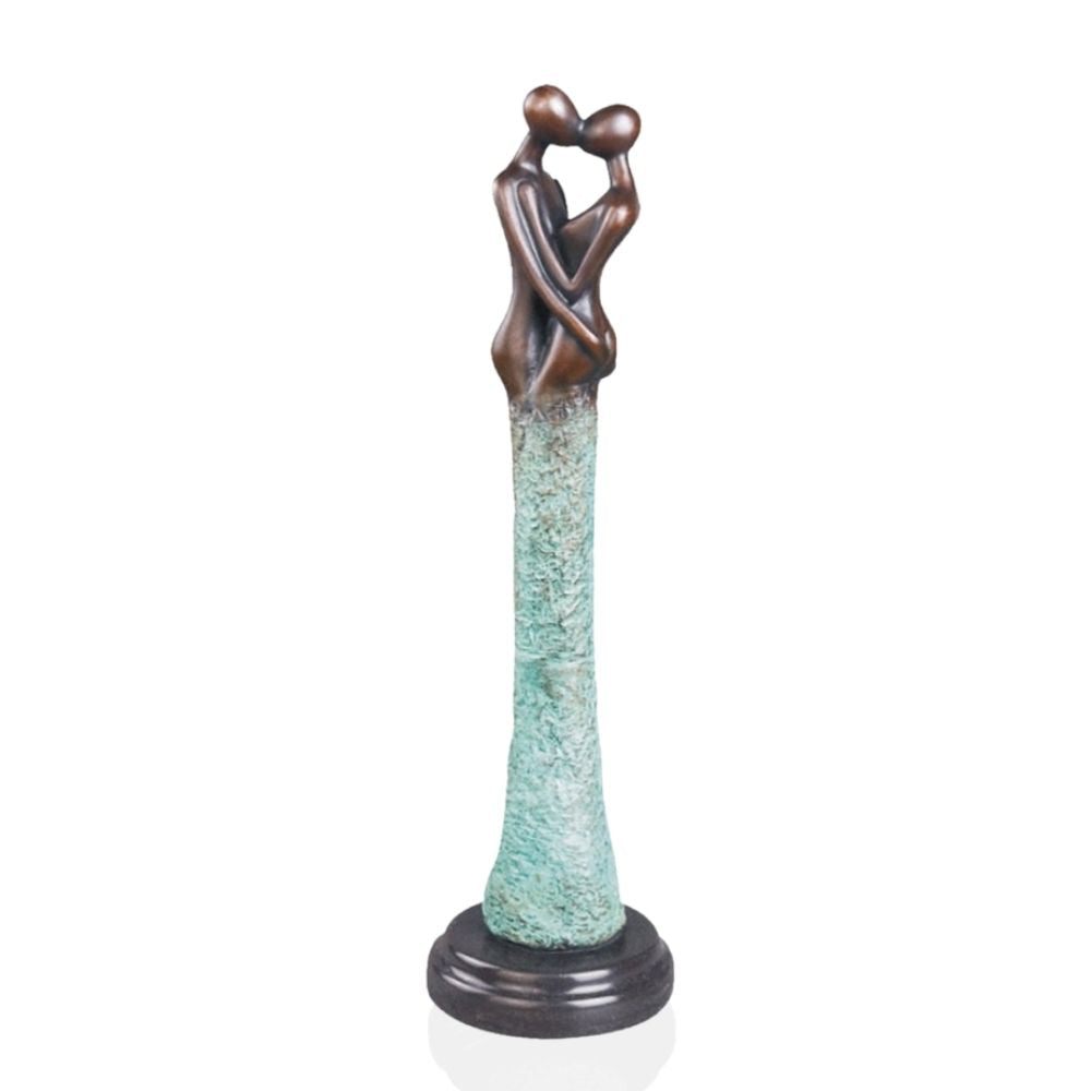Bronze Sculpture <br/> Couple Statuette 42 cm