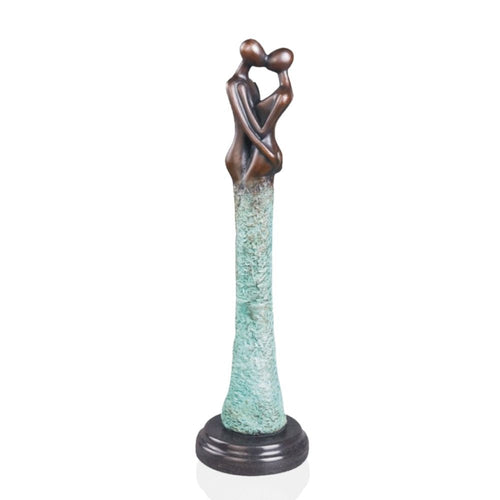 Bronze Sculpture <br/> Couple Statuette 42 cm