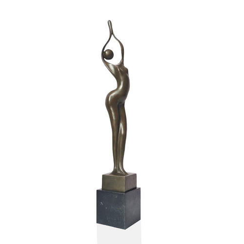 Bronze Sculpture <br/> Bronze Woman Statuette 53 cm