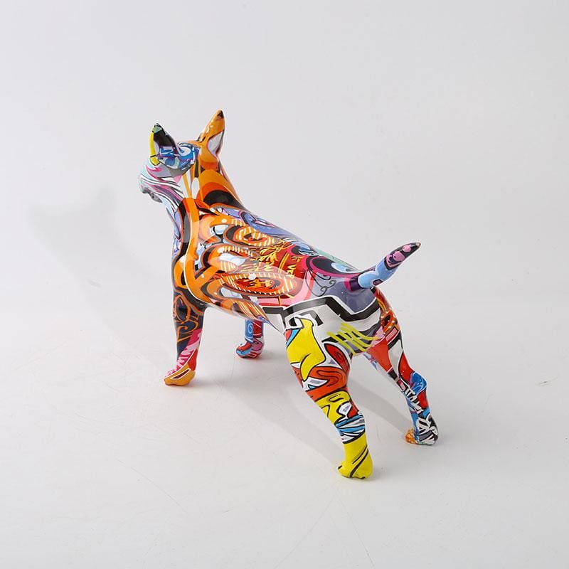 Dog Statue <br/> Multicolor Bull Terrier Statue