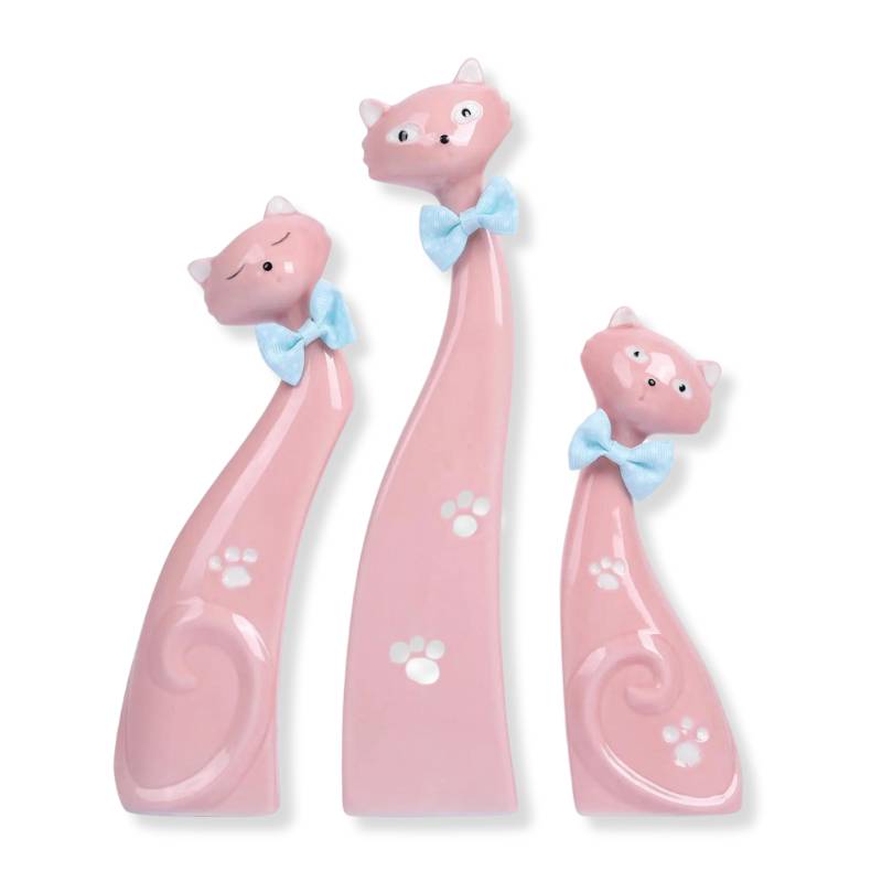 Ceramic Cat <br> Statuette