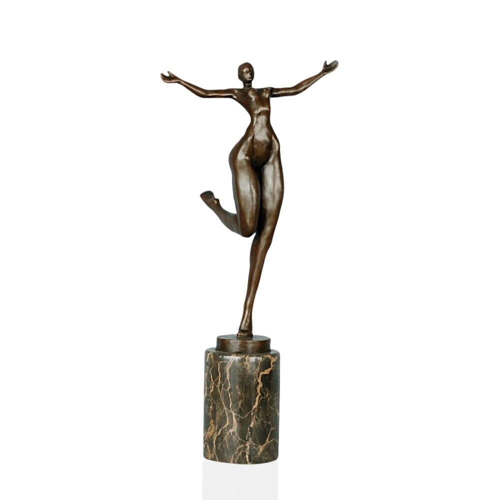 Bronze Sculpture <br/> Bronze Woman Statuette 41 cm