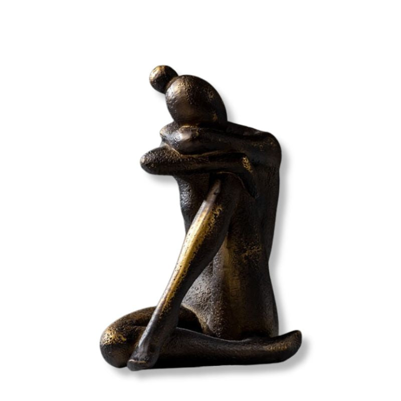 Seated Woman Statuette 16 cm