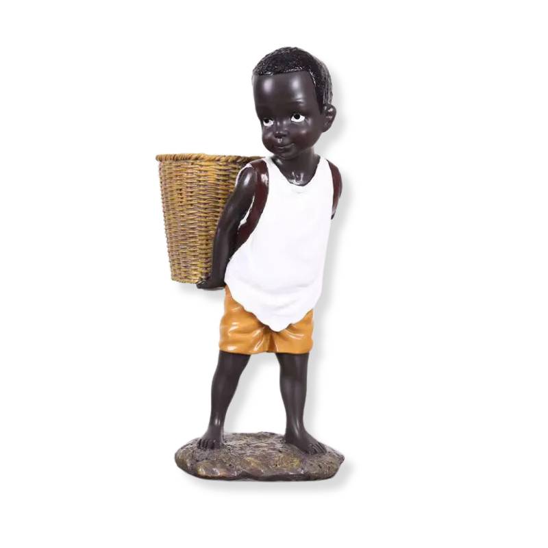 Black African <br> Statuette 28 cm