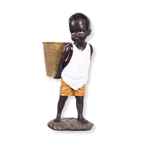Black African <br> Statuette 28 cm