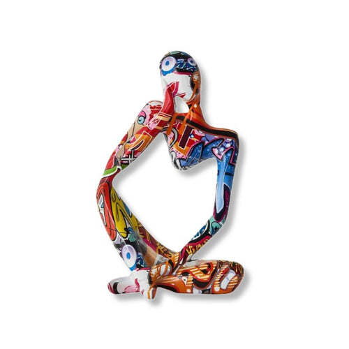 Contemporary Sculpture <br> Graffiti Thinker Statuette