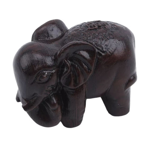 Elephant Statuette in Wood 4 cm