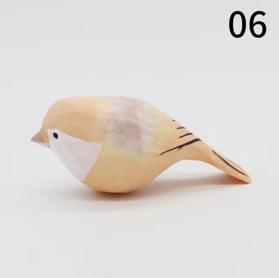 Bird Statuette in Wood 4 cm