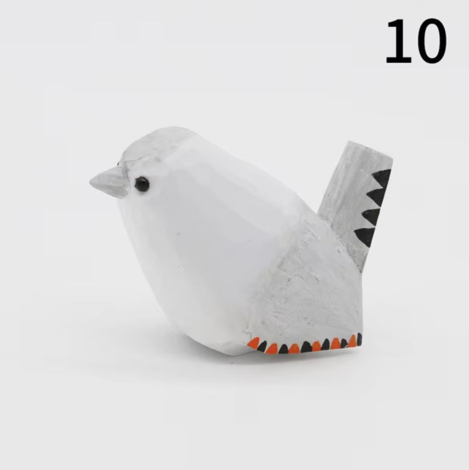 Bird Statuette in Wood 4 cm