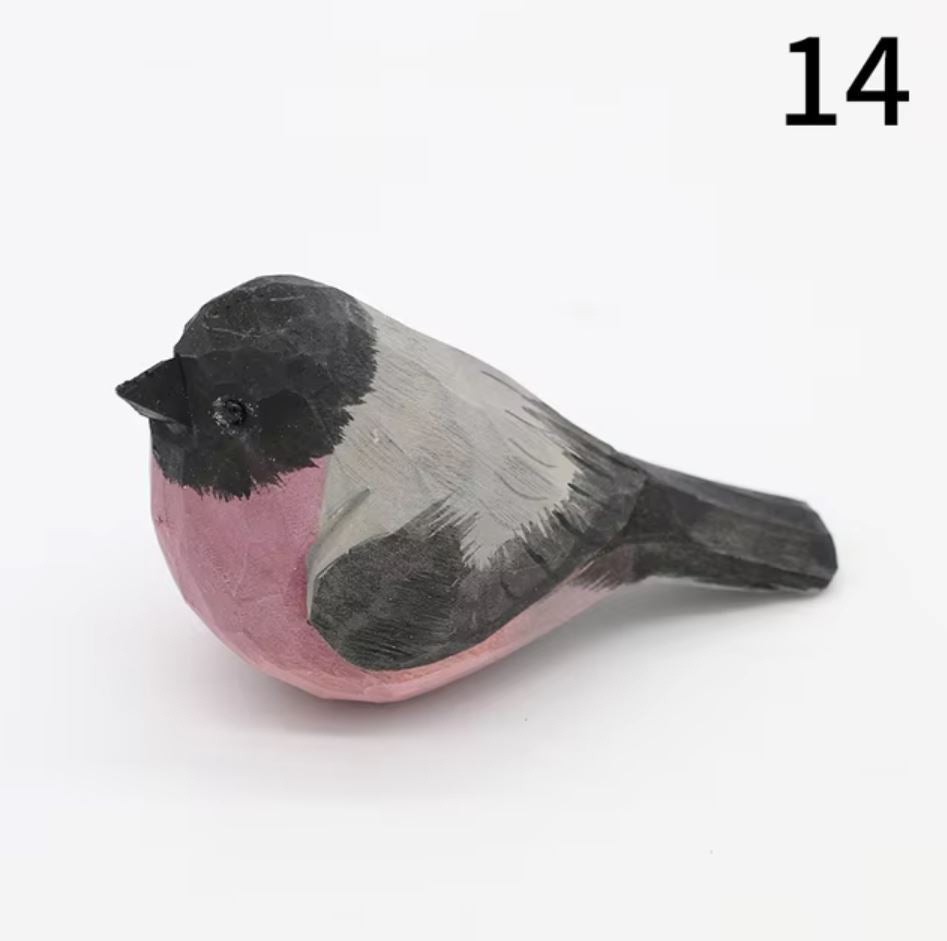 Bird Statuette in Wood 4 cm