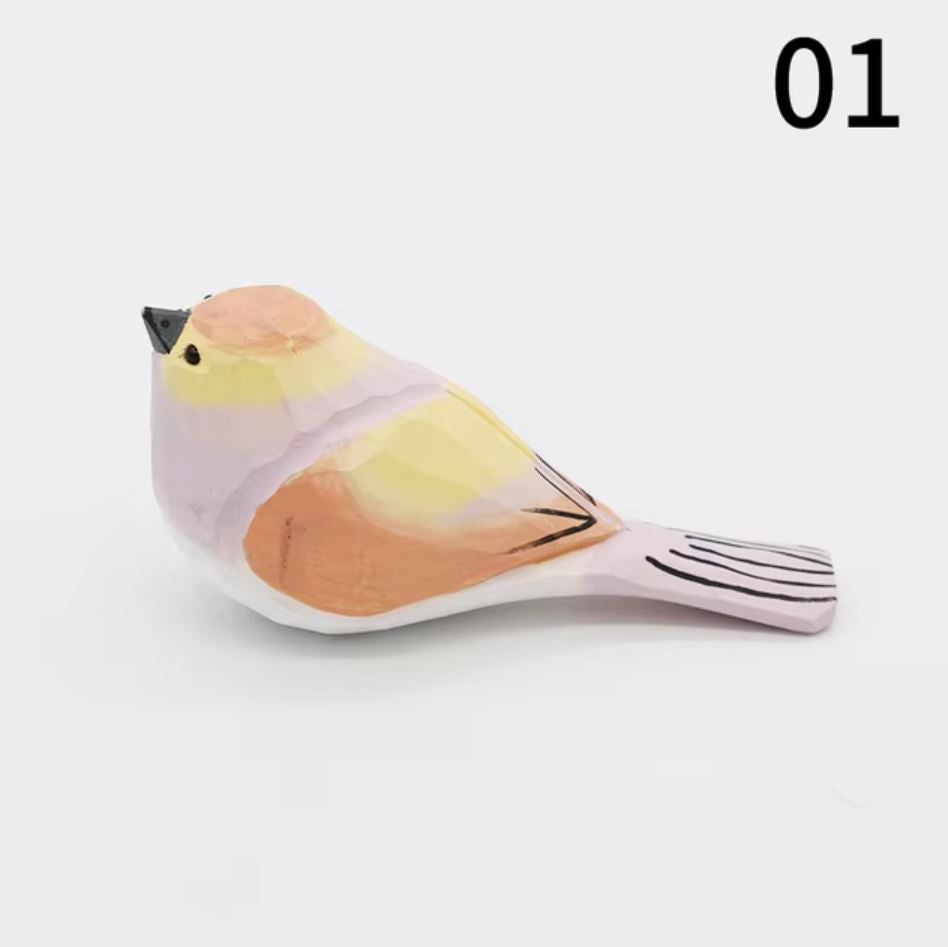 Bird Statuette in Wood 4 cm