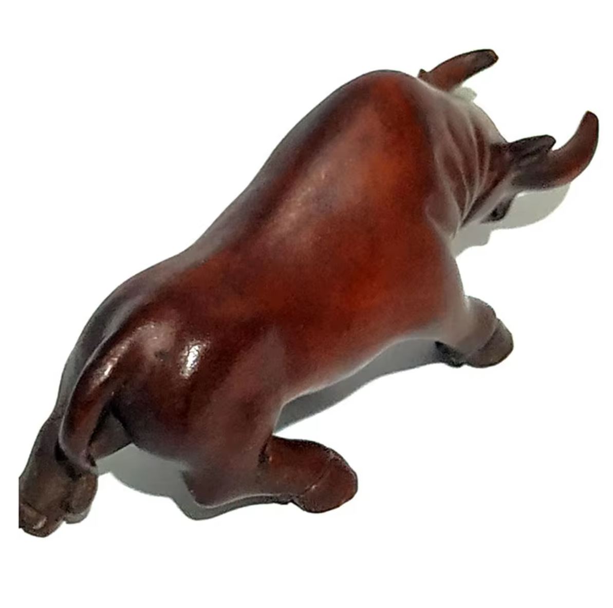 Bull Statuette in Wood 5 cm