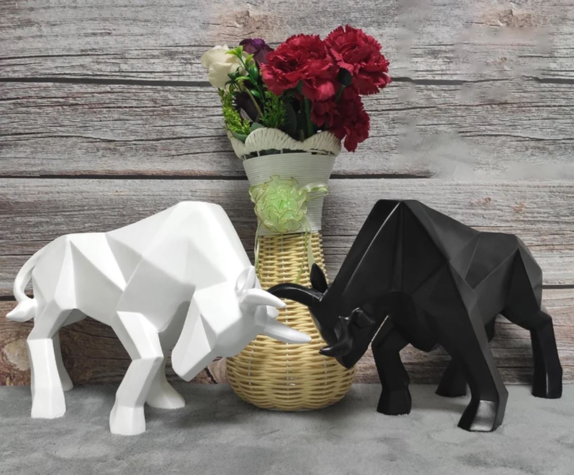 Origami Bull Statue 19 cm