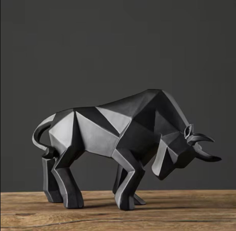 Origami Bull Statue 19 cm