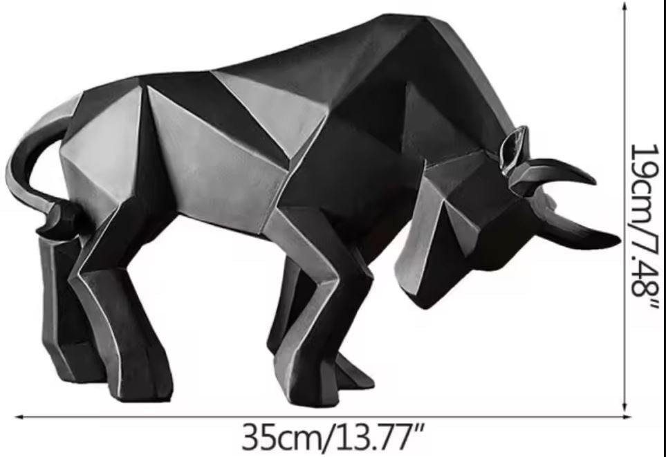 Origami Bull Statue 19 cm
