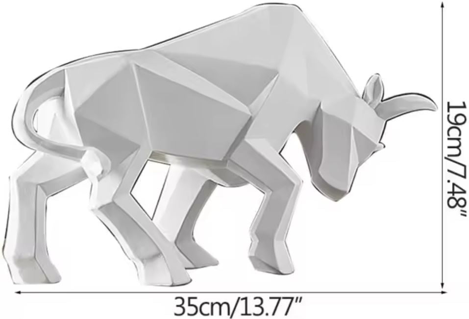 Origami Bull Statue 19 cm