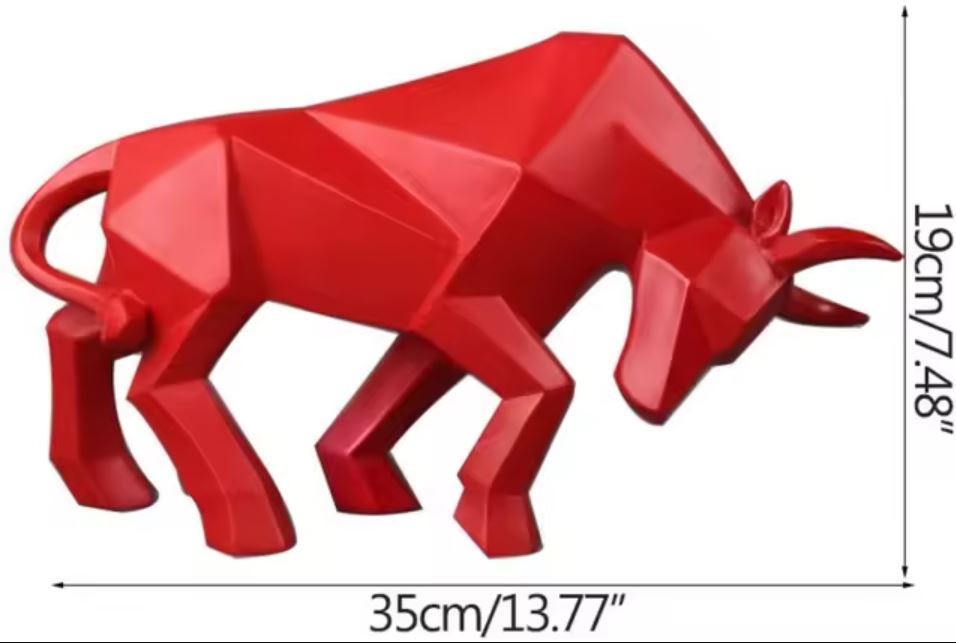 Origami Bull Statue 19 cm