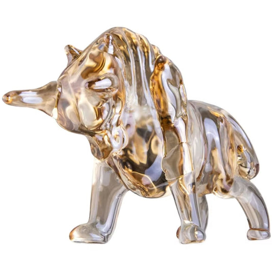 Glass Bull Statuette 7 cm