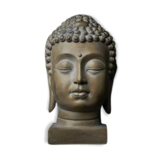 Modern Sculpture <br/> Giant Outdoor Buddha Head