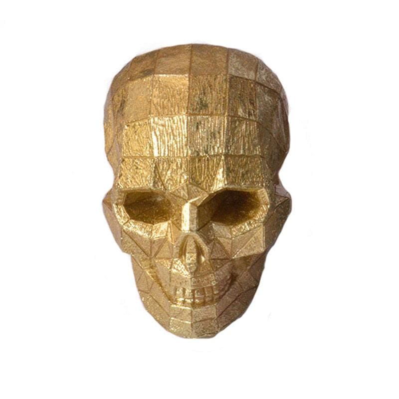 Skull Statue <br/> Origami Design Decor 12 cm