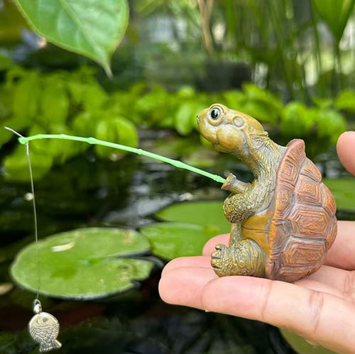 Fishing Turtle Statue 5 cm