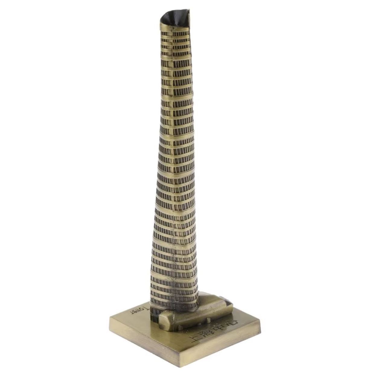 Shanghai Tower Statue in Metal 15 cm