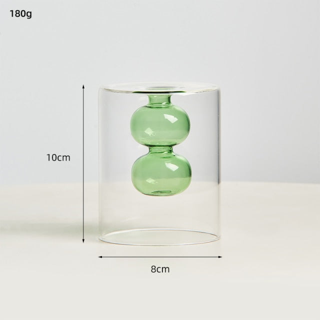 Nordic Dual Color Transparent Vase