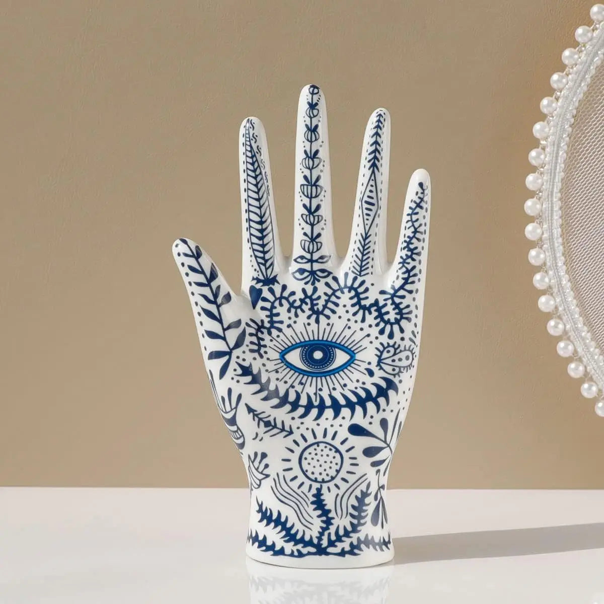 All-Seeing Eye Hand™ Ceramic Jewelry Stand